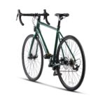 Városi/országúti kerékpár, CARPAT C27216C félpályás típus, Shimano Claris 2x8 sebességváltó, 28 hüvelykes/700c kerekek, mechanikus tárcsafékek, zöld/fekete - Image 9
