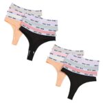 8 darabos női tanga bugyi szett, többszínű, L méret