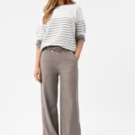Széles szárú nadrág, Comfort Fit, Volcano R-Hus, bézs, L