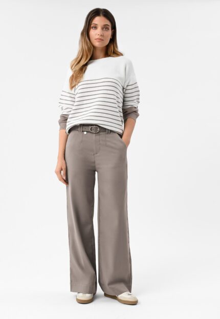 Széles szárú nadrág, Comfort Fit, Volcano R-Hus, bézs, L