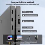 Yodoit hordozható monitor, 15,6", FHD, 1920x1080p, IPS másodlagos külső képernyő, laptop képernyő kiterjesztés, beépített hangszórók, széleskörű kompatibilitás különböző eszközökkel - Image 4