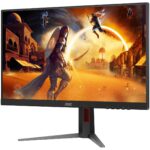 AOC Q27G4ZD Gaming monitor, 27", QHD (2560x1440), QD-OLED, 0,3 ms MPRT, 1 ms GtG, 240Hz, Adaptív szinkron, NVIDIA G-SYNC kompatibilis, villódzásmentes, VESA tanúsítvánnyal rendelkező DisplayHDR™ 400, 2x2 W hangszóró, HDMI, DisplayPort, Pivot, Fekete - Image 4