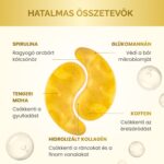 Hidratáló maszk, PLANTIFIQUE szemtapaszok kollagénnel, koffeinnel, spirulinával, tengeri moha, glükóz és konjac kivonattal, sötét karikák elleni, ránctalanító, duzzadt szemekre, revitalizáló és világító, 5 pár - Image 4