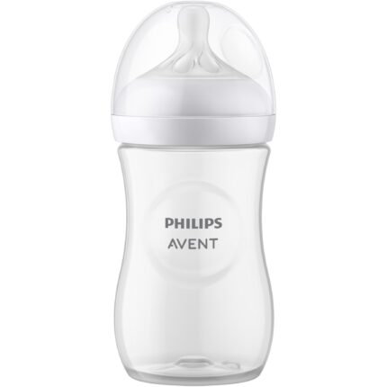 Philips Avent Natural Response SCY903/01 cumisüveg, 260 ml, cumi, amely úgy működik, mint az anya mell, flow 3, cumi szivárgás nélkül, +1 hónap, BPA-mentes, könnyen tisztítható