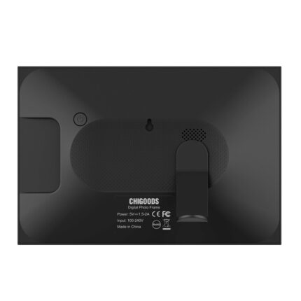 WIFI digitális képkeret, 10,1 hüvelykes, CHIGOODS, 32 GB, érintőképernyő 1280X800 HD IPS, Frameo alkalmazás, MicroSD, fotók/videók, hangszóró, fekete