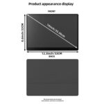 Hordozható monitor 14 hüvelykes 2K laptop monitor USB C HDMI játék Ultra-vékony IPS kijelző borítóval és hangszórókkal, 2160 * 1440P laptop képernyő, HDR Plug&Play, külső monitor laptophoz PC telefon Mac Xbox - Image 5