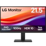 LG 22U401A-B LED monitor, 21.5", Full HD (1920 x 1080), VA, 100Hz, 1ms MBR, 5ms (GtG), HDR 10, VRR, Super Resolution+, Crosshair, D-Sub, HDMI, VESA, fekete - Image 2