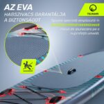 Szett felfújható Stand Up PaddleBoard, Tsunami, T03, úszó evezővel, 350 x 81 x 15 cm, 14.5 kg, pumpával, javítókészlettel, hordtáskával, evezővel, PVC, ingyenes szállítás, kék/piros - Image 15