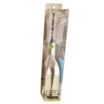 3 darabos cumisüveg és cumitisztító készlet, NAXSIR, ergonomikus nyél, rózsaszín - Image 2