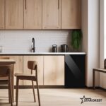 STARCREST SF-91GLS-BKE egyajtós hűtőszekrény, F osztály, Űrtartalom 91L, H 83 cm, Fekete üveg ajto - Image 7