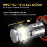 LED Marker Izzókészlet H8 Angel Eyes, AutoREY® Premium, 2 Darab, 120W Teljesítmény, DRL CANBUS Kompatibil, BMW 5 E60 E61, X5 E70, 3 E90 E91 E92 E93, 1 E87, X6 E71 Modellekhez, 6000K Fehér Fény, Plug & Play Szerelés, Nincs Izzóhiba Jelzés, Erős Fényerő - Image 4