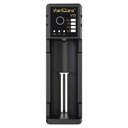 VariCore V10 töltő AA AAA 18650 21700 26700 akkumulátorokhoz, LCD kijelzővel, teljes készlet