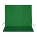 vidaXL zöld pamut háttér blueboxhoz állvány nélkül 300 x 300 cm