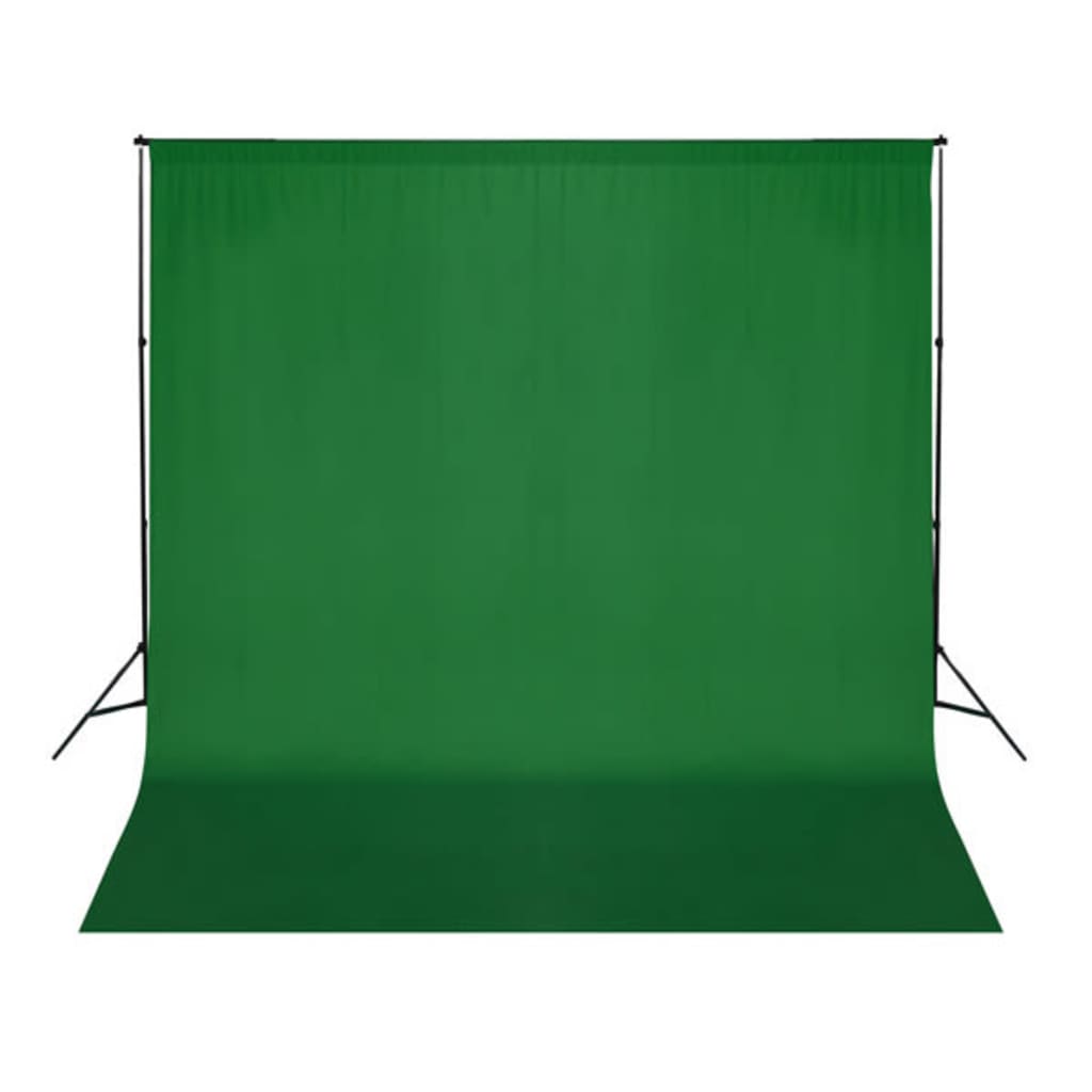 res_f5320c717d84df321424459fb208b98e.jpg vidaXL zöld pamut háttér blueboxhoz állvány nélkül 300 x 300 cm - Image 1