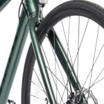 Városi/országúti kerékpár, CARPAT C27216C félpályás típus, Shimano Claris 2x8 sebességváltó, 28 hüvelykes/700c kerekek, mechanikus tárcsafékek, zöld/fekete