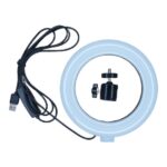 Selling Depot kör alakú lámpatartozékkészlet, 15 cm-es / 6 hüvelykes, meleg, hideg, semleges fénnyel, USB-csatlakozással, nagy állvánnyal, mini állvánnyal, iOS és Android szelfi távirányítóval, TikTok, videó, képek