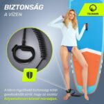 Szett felfújható Stand Up PaddleBoard, Tsunami, T05, úszó evezővel, 320 x 81 x 15 cm, 13.5 kg, pumpával, javítókészlettel, hordtáskával, evezővel, PVC, kék/narancs - Image 8
