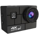 HouDeOS akciókamera, WiFi, akár 4K 60FPS és 24MP fényképek rögzítése, EIS Anti-Shake, 30M vízálló, 2.0" IPS, 64GB tárolókártyával és 2x akkumulátorral, fekete - Image 2