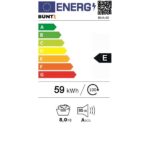 Félautomata mosógép, rozsdamentes kád, Büntz BMS-80, 8 kg, 10 mosási program, LED kijelző, 700 RPM, 355 W, beépített facsaró, Szürke - Image 8