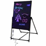 Újraírható LED tábla 40x60 cm, PROCART, neon hatású fényreklám, támasztékkal - Image 2